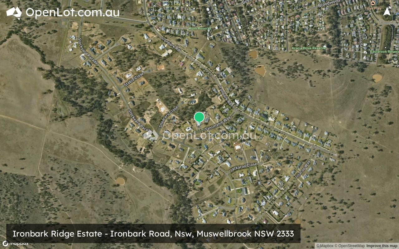 Satellite image for Ironbark Ridge Estate - Ironbark Road, Nsw, Muswellbrook NSW 2333