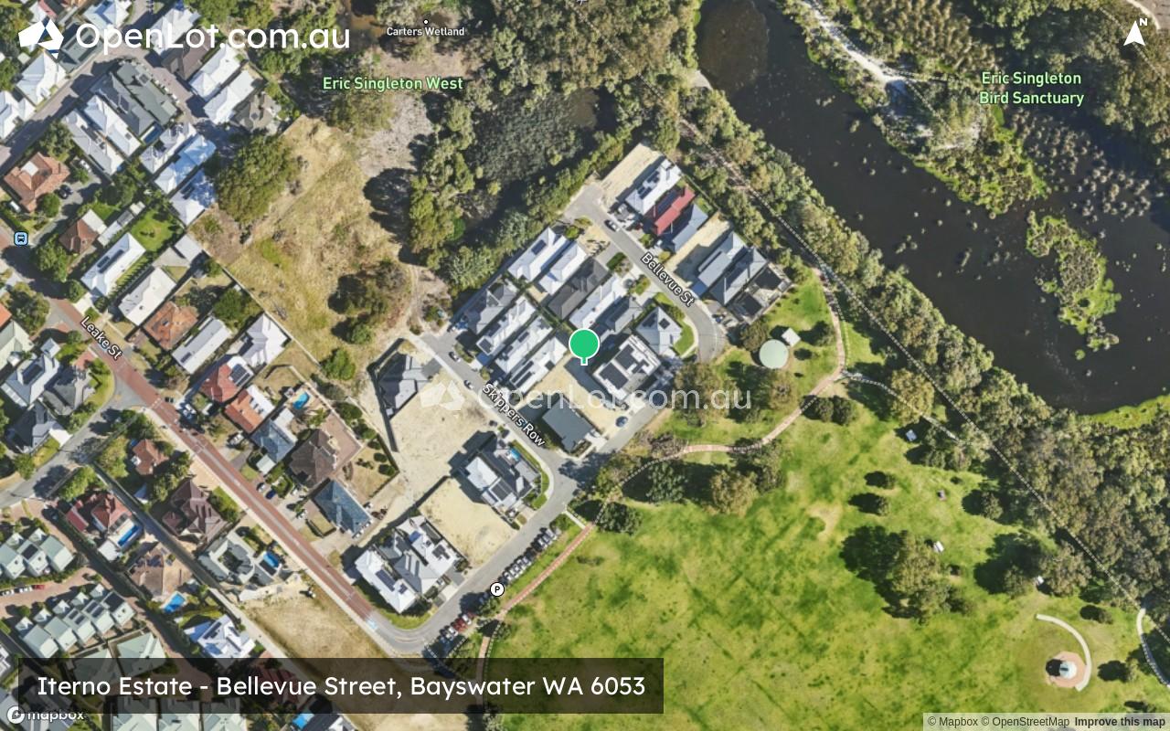 Satellite image for Iterno Estate - Bellevue Street, Bayswater WA 6053