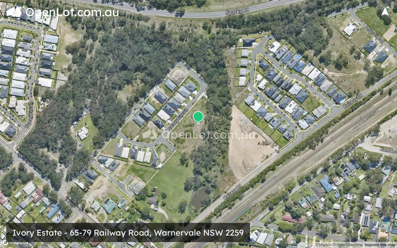 Satellite image for Ivory Estate - 65-79 Railway Road, Warnervale NSW 2259