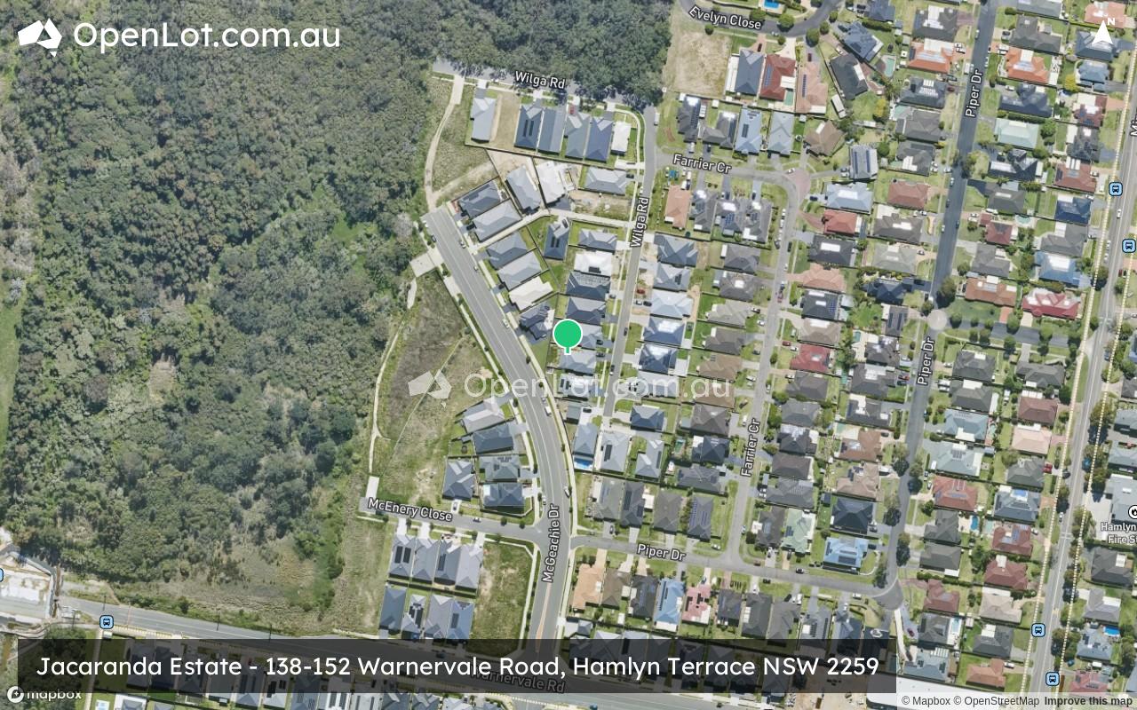 Satellite image for Jacaranda Estate - 138-152 Warnervale Road, Hamlyn Terrace NSW 2259