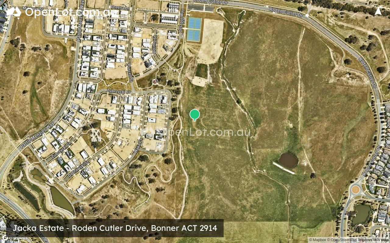 Satellite image for Jacka Estate - Roden Cutler Drive, Bonner ACT 2914