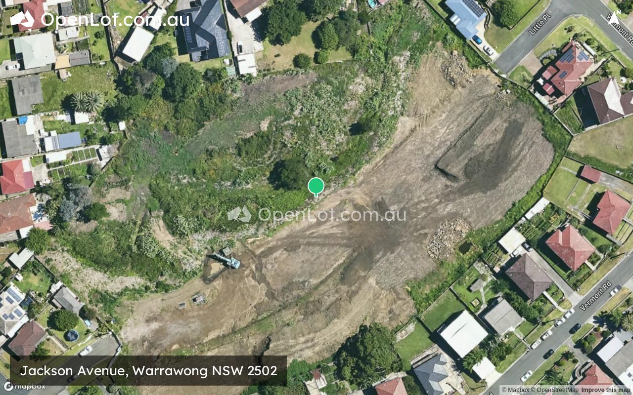 Satellite image for Jackson Avenue, Warrawong NSW 2502