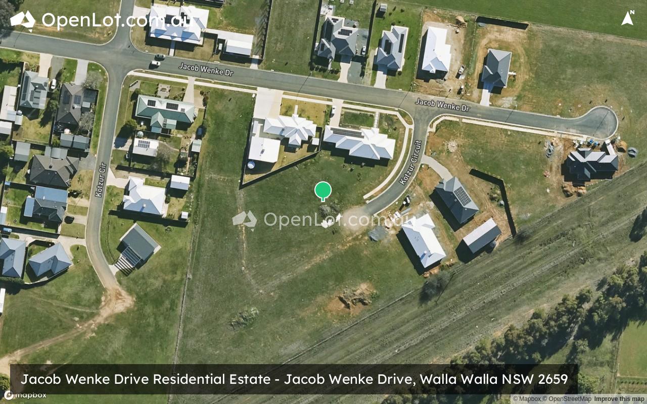 Satellite image for Jacob Wenke Drive Residential Estate - Jacob Wenke Drive, Walla Walla NSW 2659