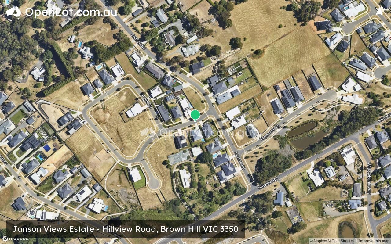 Satellite image for Janson Views Estate - Hillview Road, Brown Hill VIC 3350