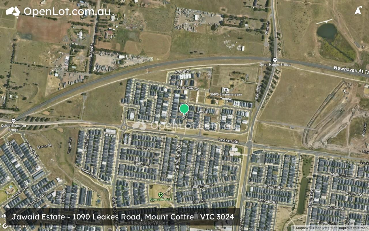 Satellite image for Jawaid Estate - 1090 Leakes Road, Mount Cottrell VIC 3024