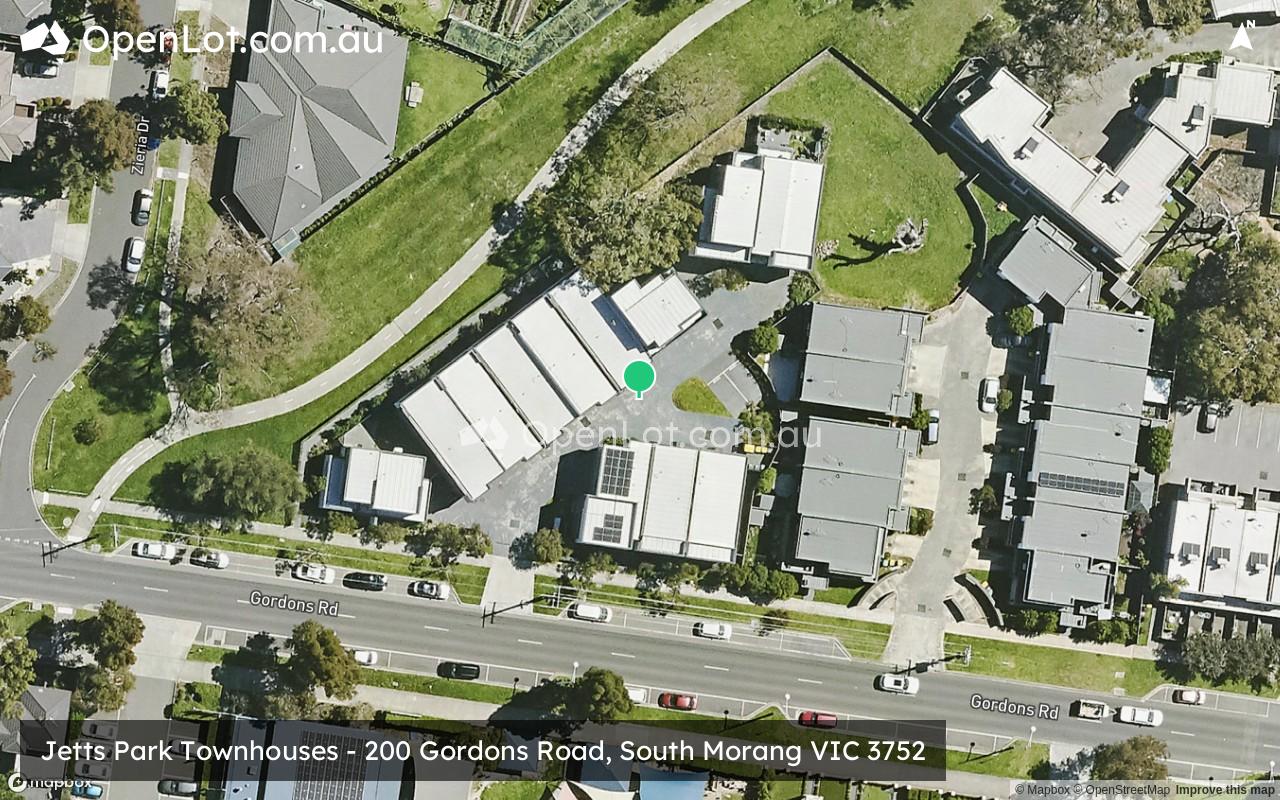 Satellite image for Jetts Park Townhouses - 200 Gordons Road, South Morang VIC 3752