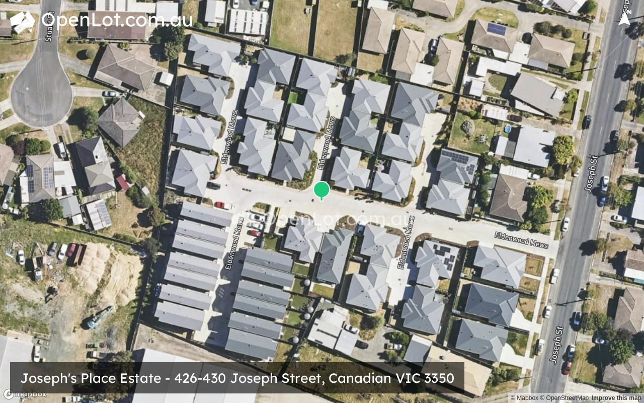 Satellite image for Joseph's Place Estate - 426-430 Joseph Street, Canadian VIC 3350