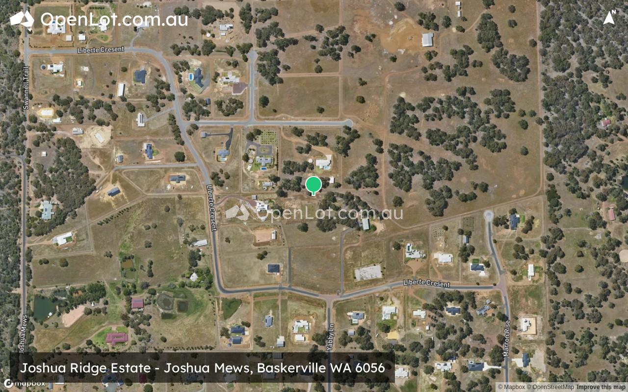 Satellite image for Joshua Ridge Estate - Joshua Mews, Baskerville WA 6056