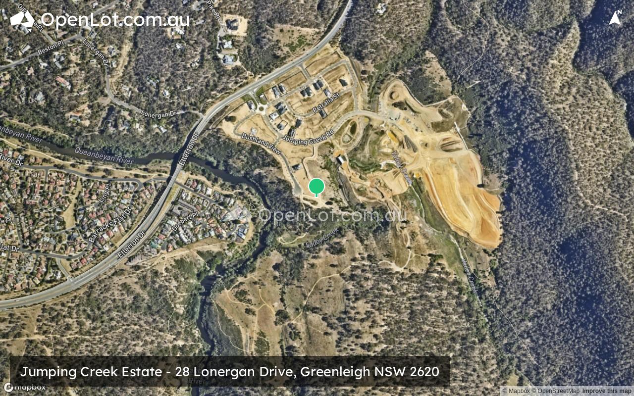 Satellite image for Jumping Creek Estate - 28 Lonergan Drive, Greenleigh NSW 2620