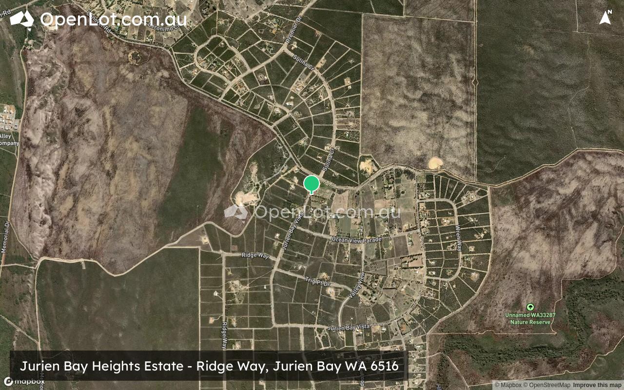 Satellite image for Jurien Bay Heights Estate - Ridge Way, Jurien Bay WA 6516