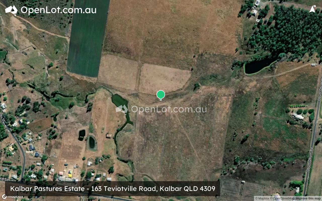 Satellite image for 163 Teviotville Road, Kalbar QLD 4309