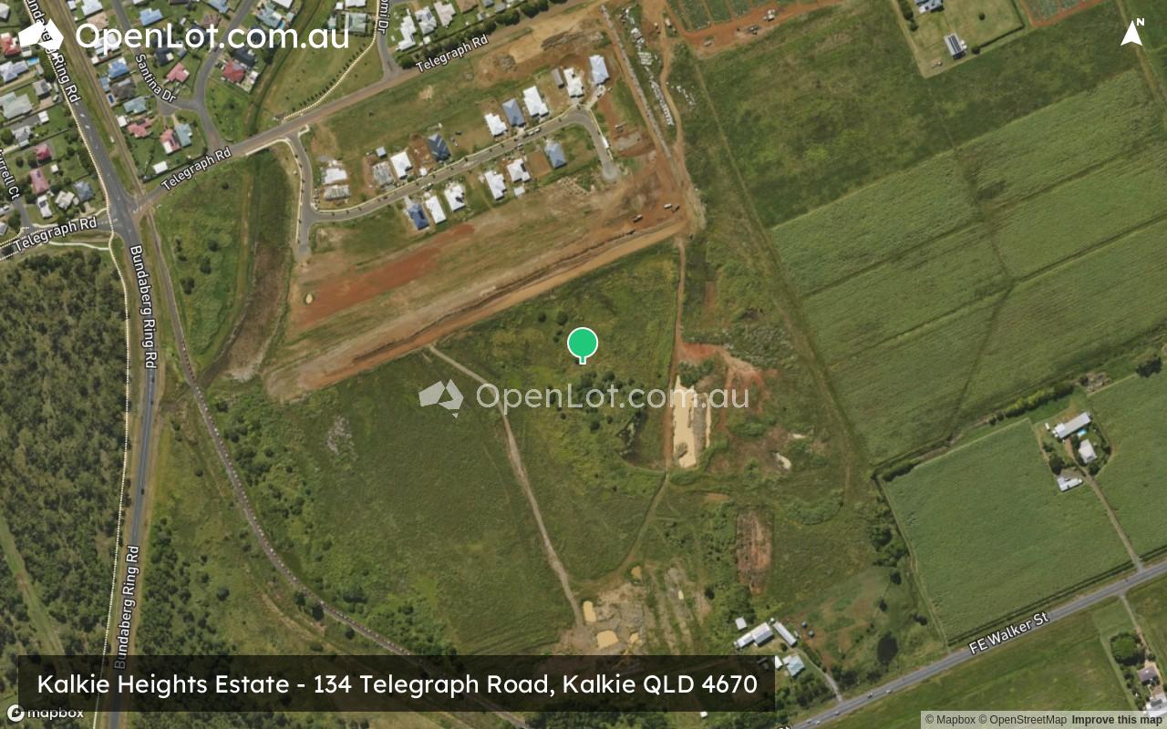 Satellite image for Kalkie Heights Estate - 134 Telegraph Road, Kalkie QLD 4670