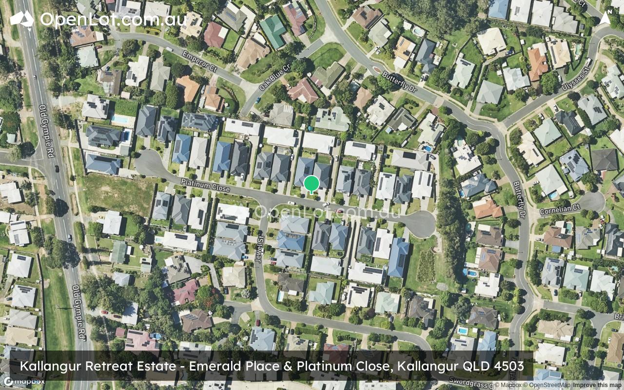 Satellite image for Kallangur Retreat Estate - Emerald Place & Platinum Close, Kallangur QLD 4503