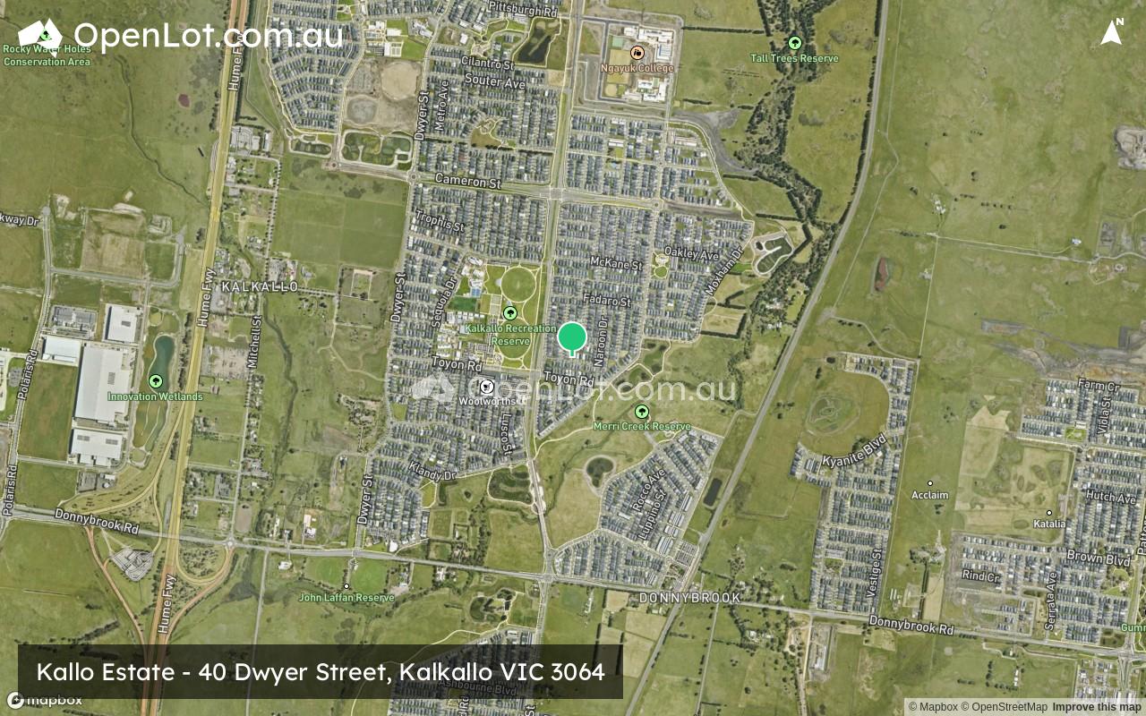 Satellite image for Kallo Estate - 40 Dwyer Street, Kalkallo VIC 3064