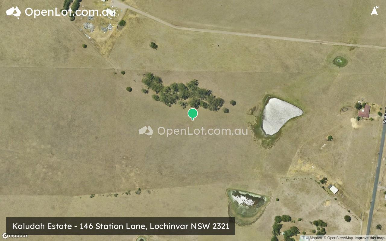 Satellite image for Kaludah Estate - 146 Station Lane, Lochinvar NSW 2321