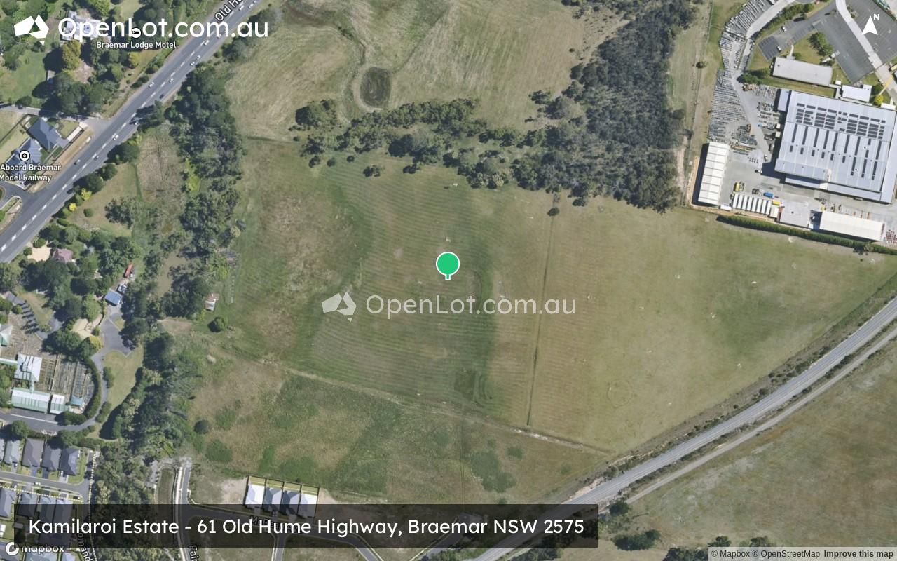 Satellite image for Kamilaroi Estate - 61 Old Hume Highway, Braemar NSW 2575