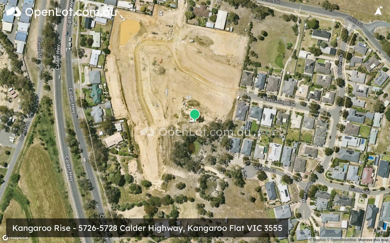 Satellite image for Kangaroo Rise - 5726-5728 Calder Highway, Kangaroo Flat VIC 3555