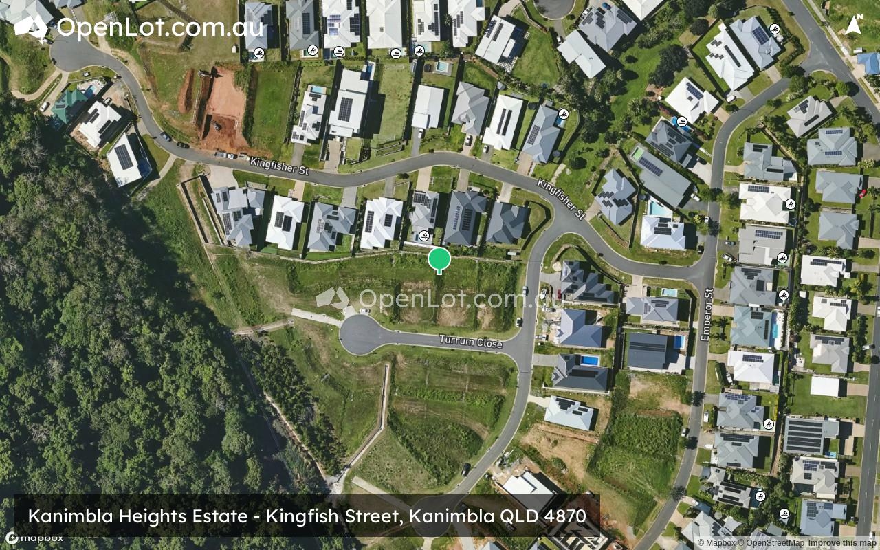 Satellite image for Kanimbla Heights Estate - Kingfish Street, Kanimbla QLD 4870