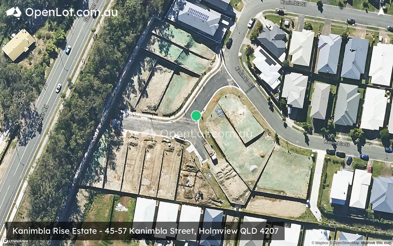 Satellite image for Kanimbla Rise Estate - 45-57 Kanimbla Street, Holmview QLD 4207