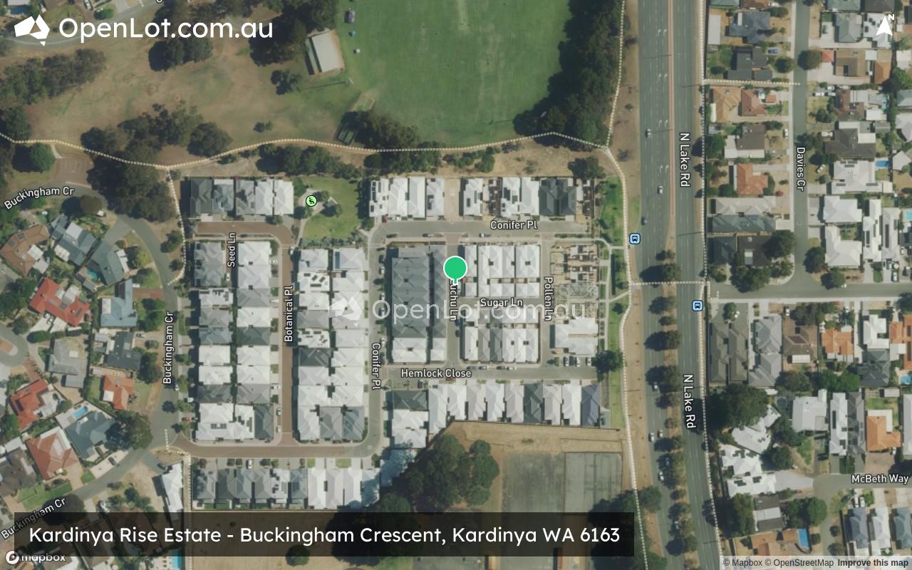 Satellite image for Kardinya Rise Estate - Buckingham Crescent, Kardinya WA 6163