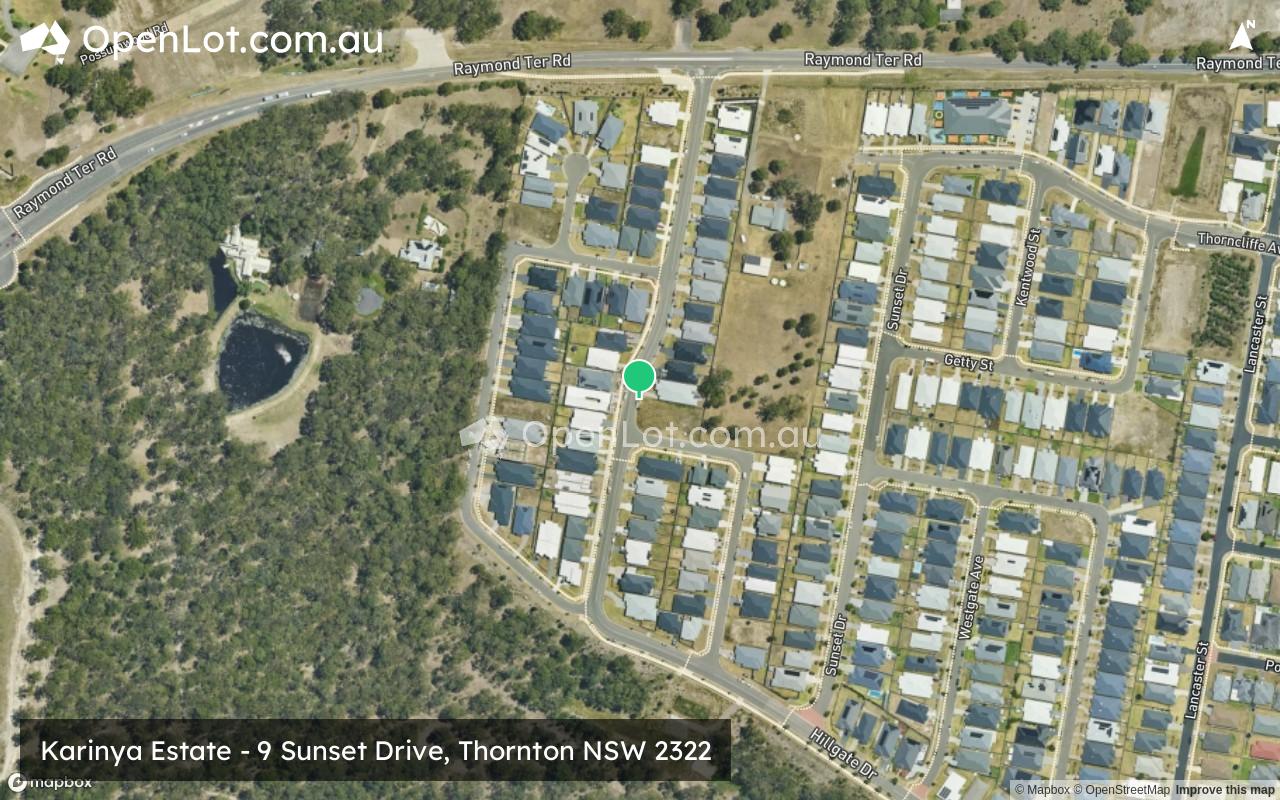 Satellite image for Karinya Estate - 9 Sunset Drive, Thornton NSW 2322