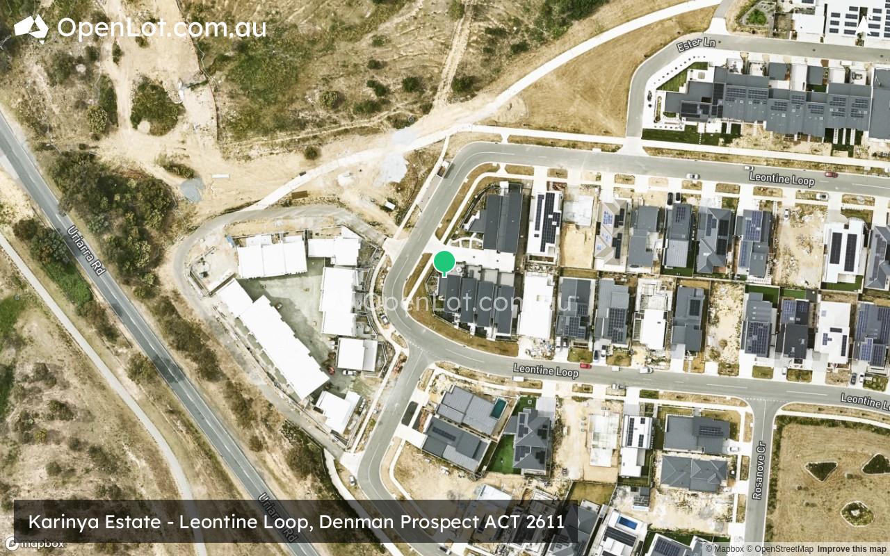 Satellite image for Karinya Estate - Leontine Loop, Denman Prospect ACT 2611