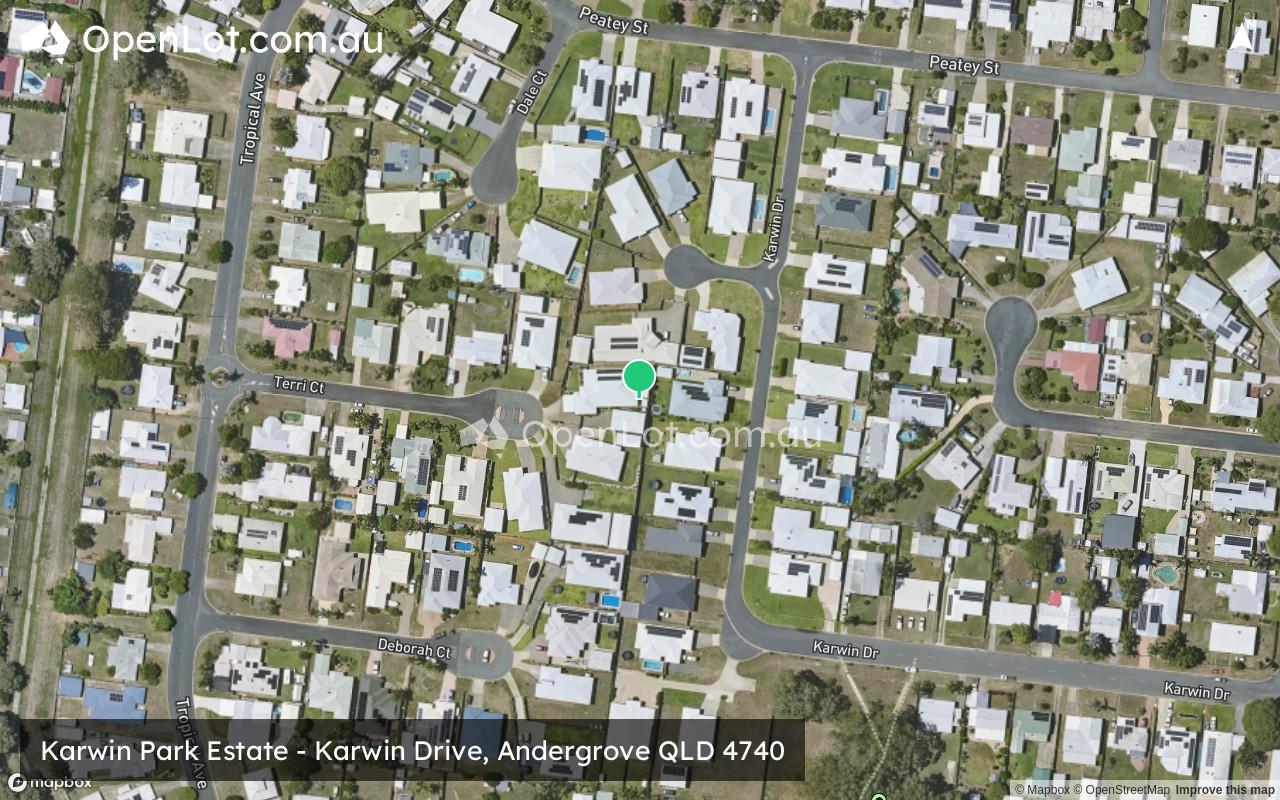 Satellite image for Karwin Park Estate - Karwin Drive, Andergrove QLD 4740