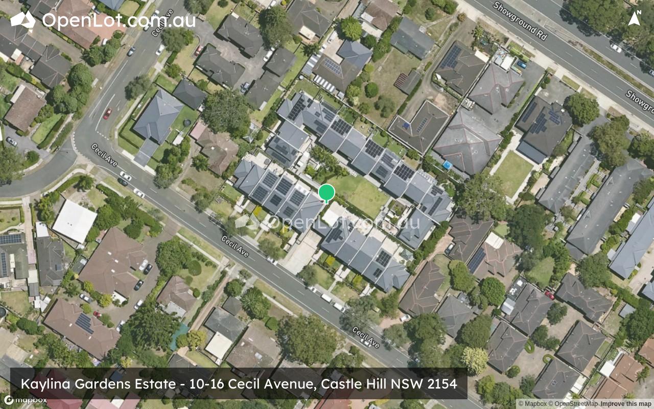 Satellite image for Kaylina Gardens Estate - 10-16 Cecil Avenue, Castle Hill NSW 2154