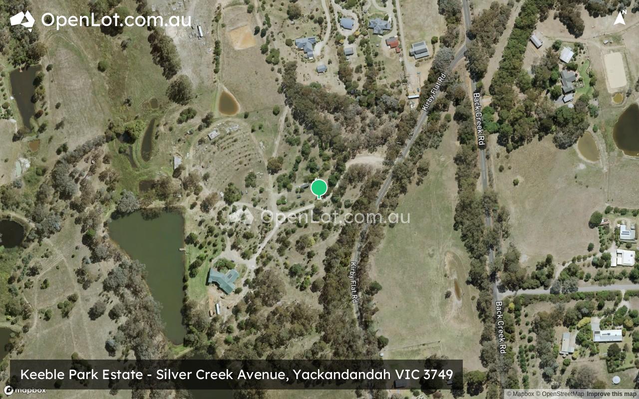 Satellite image for Keeble Park Estate - Silver Creek Avenue, Yackandandah VIC 3749
