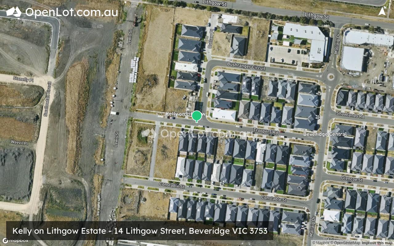 Satellite image for Kelly on Lithgow Estate - 14 Lithgow Street, Beveridge VIC 3753