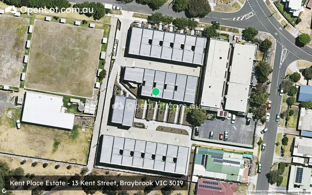 Satellite image for Kent Place Estate - 13 Kent Street, Braybrook VIC 3019