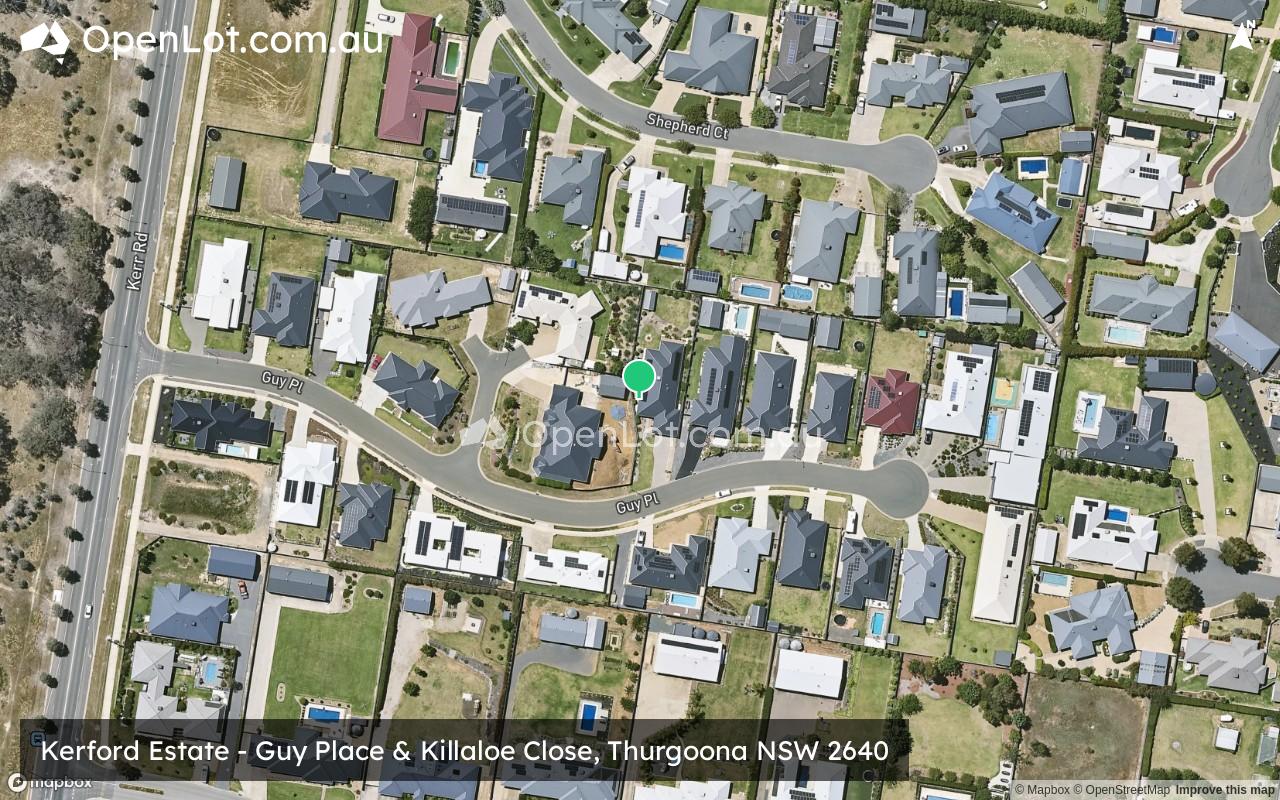 Satellite image for Kerford Estate - Guy Place & Killaloe Close, Thurgoona NSW 2640