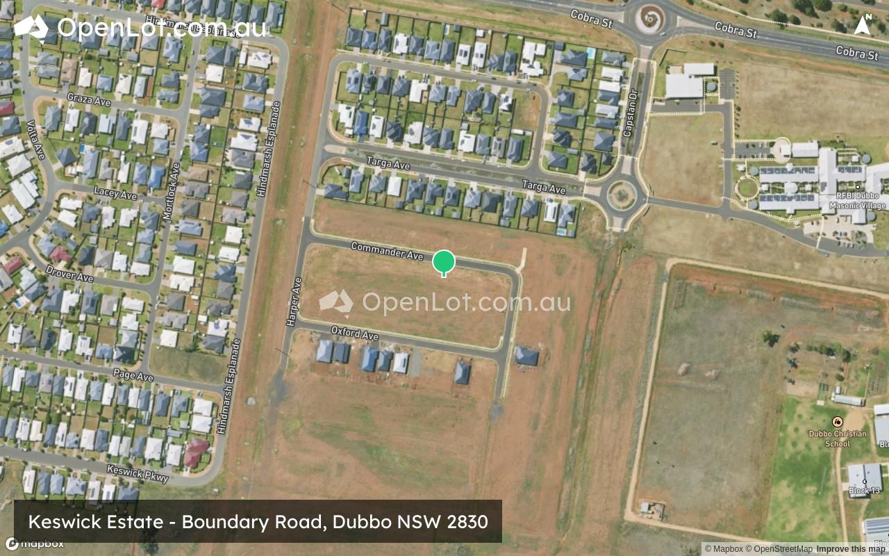 Satellite image for Keswick Estate - Boundary Road, Dubbo NSW 2830