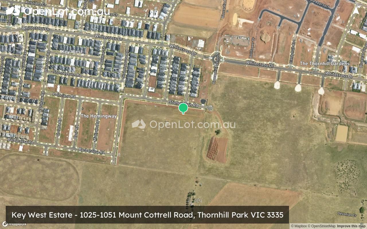 Satellite image for Key West Estate - 1025-1051 Mount Cottrell Road, Thornhill Park VIC 3335