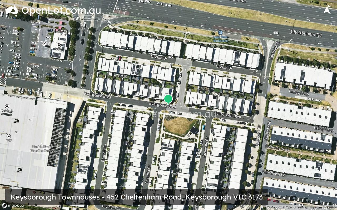 Satellite image for Keysborough Townhouses - 452 Cheltenham Road, Keysborough VIC 3173
