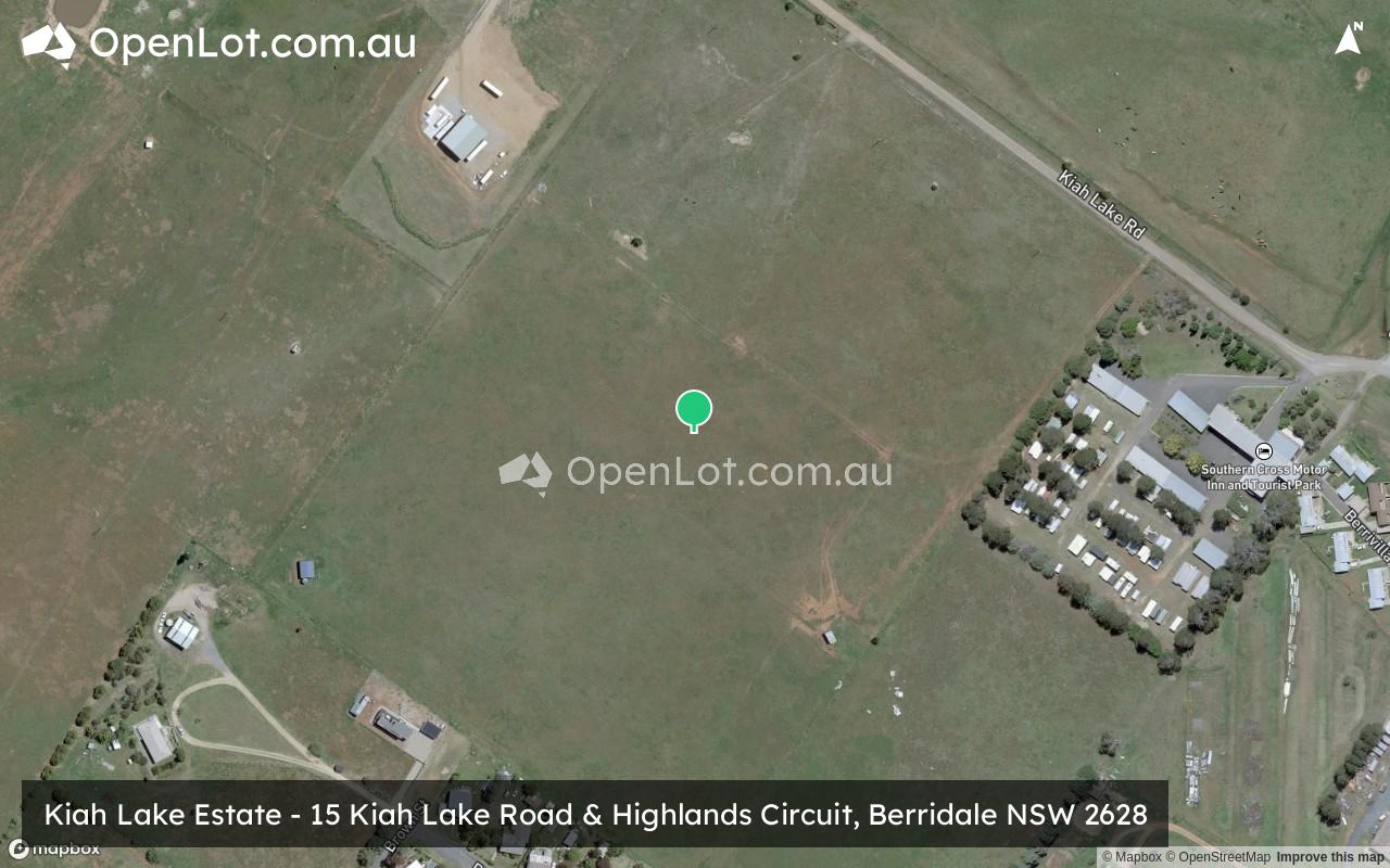 Satellite image for Kiah Lake Estate - 15 Kiah Lake Road & Highlands Circuit, Berridale NSW 2628