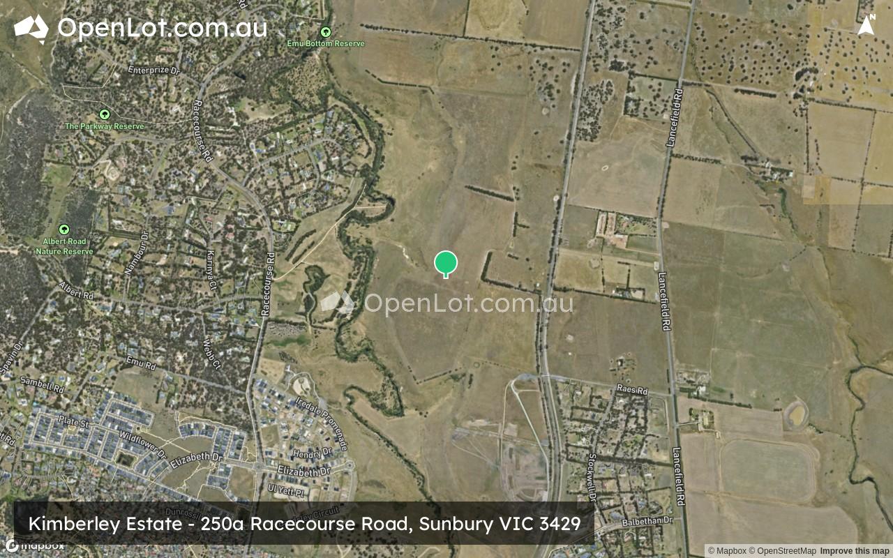 Satellite image for Kimberley Estate - 250a Racecourse Road, Sunbury VIC 3429