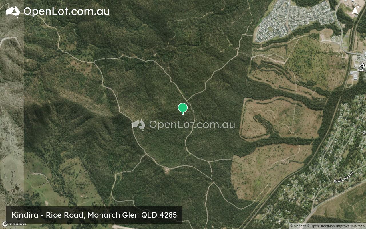 Satellite image for Monarch Glen Estate - Rice Road, Monarch Glen QLD 4285