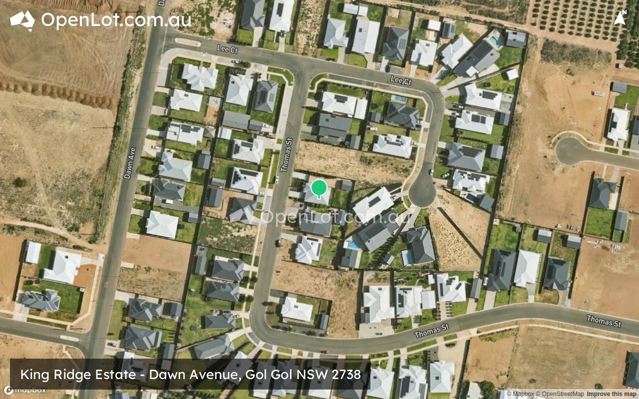 Satellite image for King Ridge Estate - Dawn Avenue, Gol Gol NSW 2738