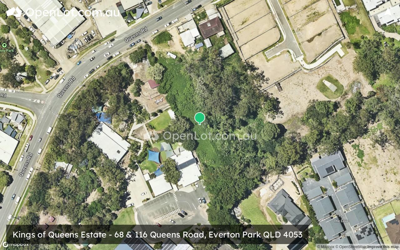 Satellite image for Kings of Queens Estate - 68 & 116 Queens Road, Everton Park QLD 4053