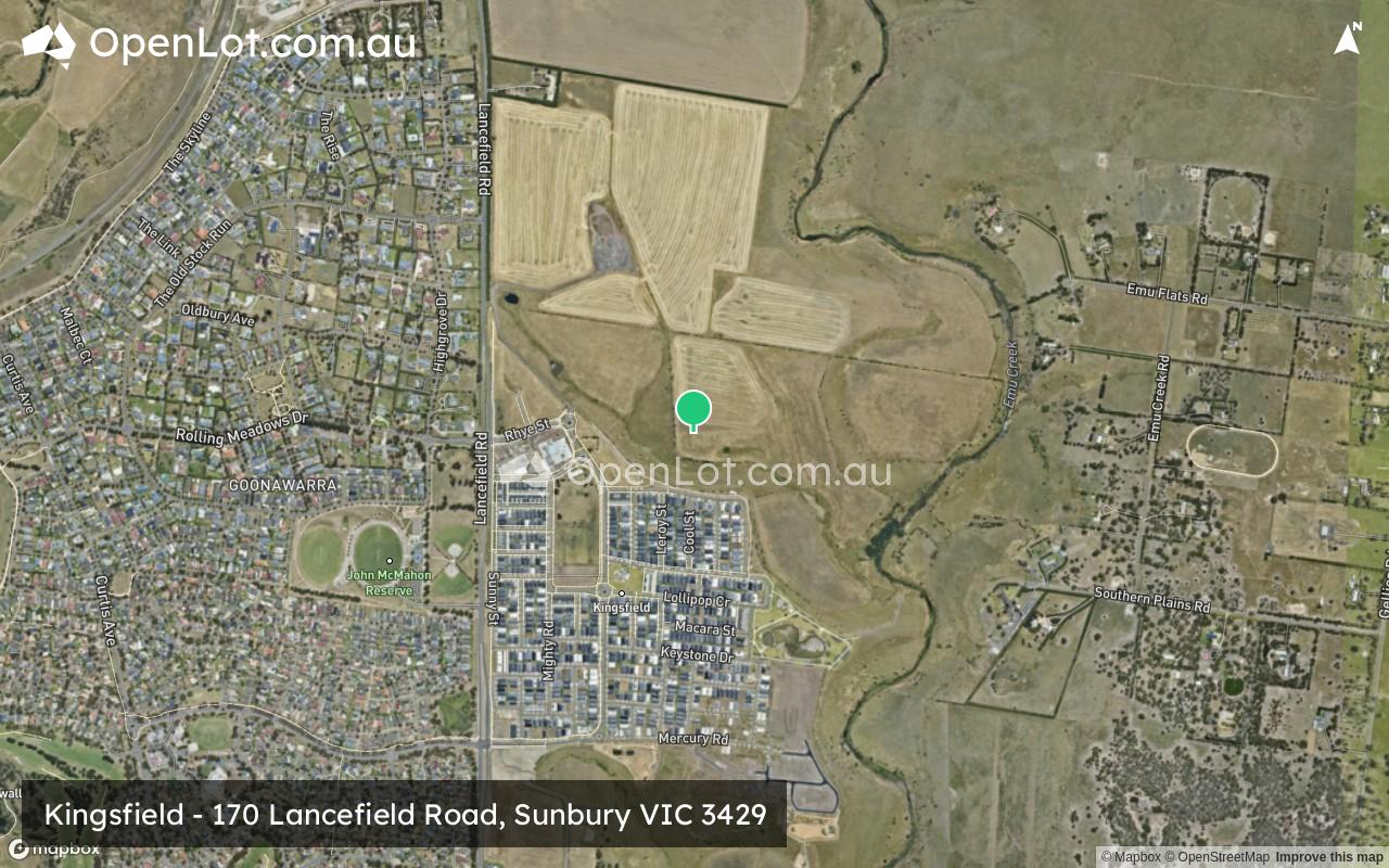 Satellite image for Kingsfield - 170 Lancefield Road, Sunbury VIC 3429