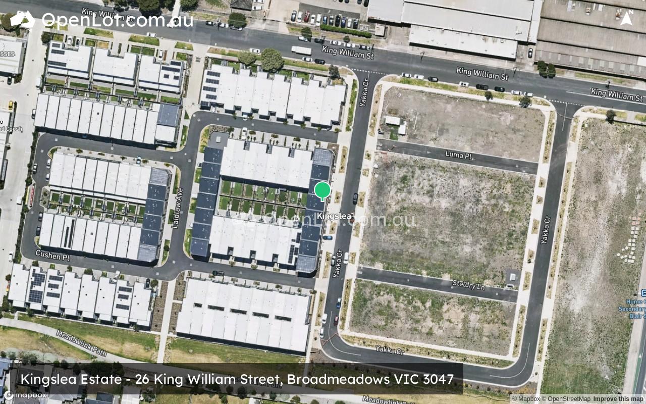 Satellite image for Kingslea Estate - 26 King William Street, Broadmeadows VIC 3047