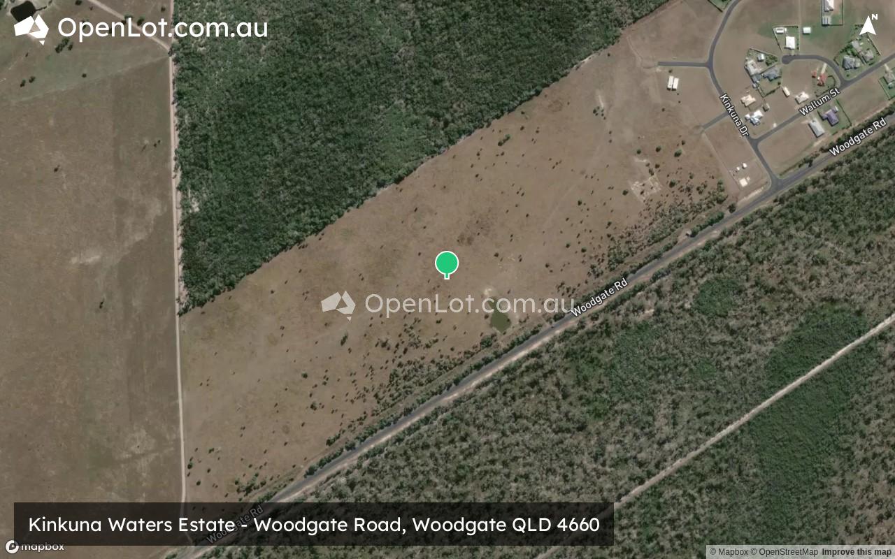 Satellite image for Kinkuna Waters Estate - Woodgate Road, Woodgate QLD 4660