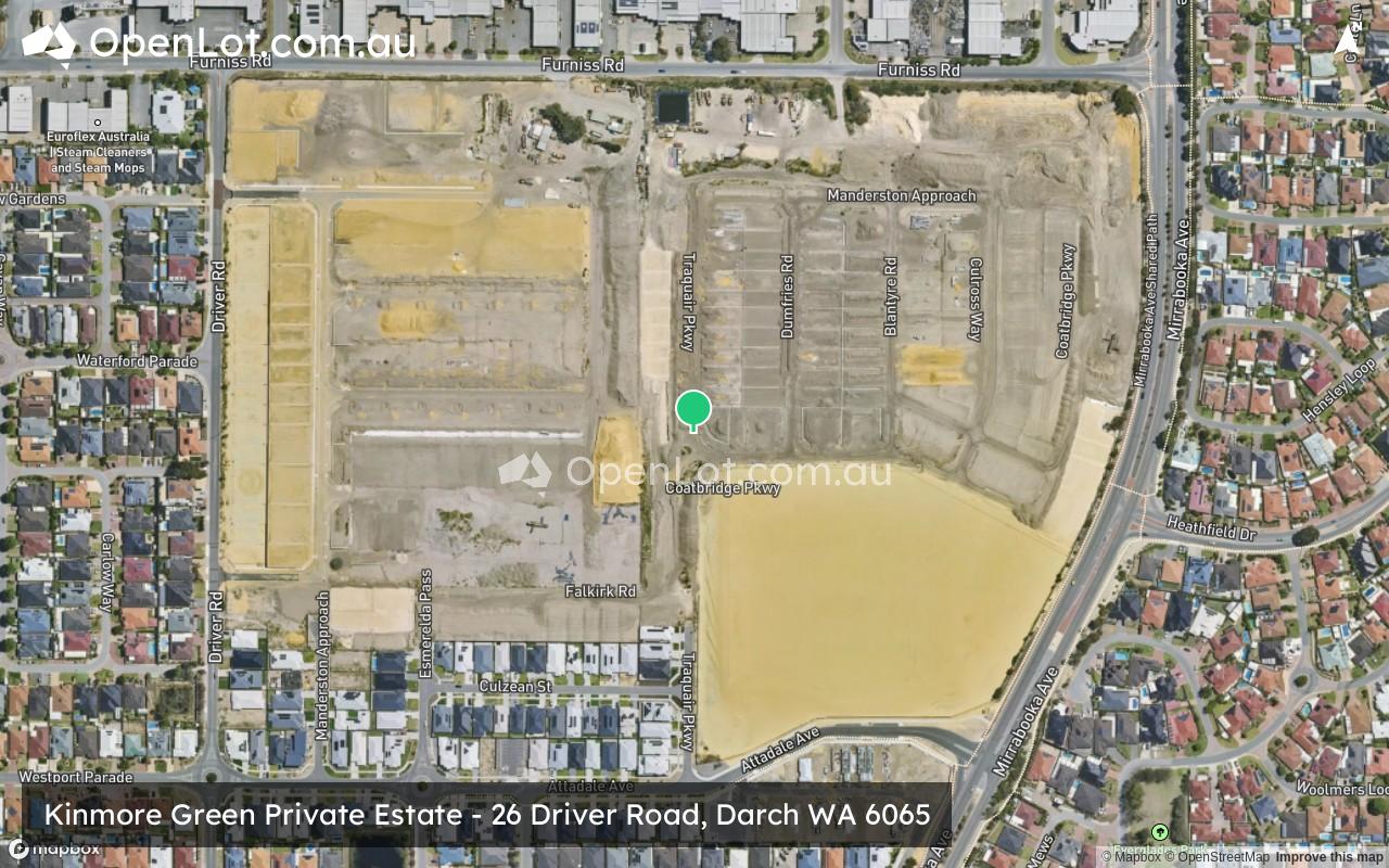 Satellite image for Kinmore Green Private Estate - 26 Driver Road, Darch WA 6065