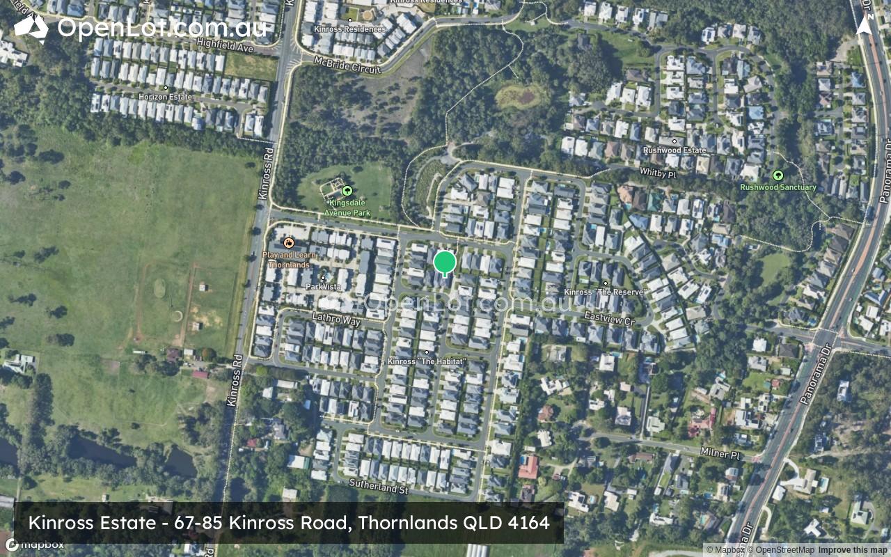 Satellite image for Kinross Estate - 67-85 Kinross Road, Thornlands QLD 4164