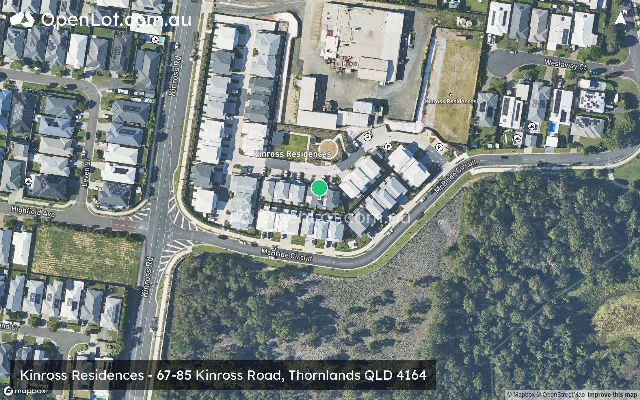 Satellite image for Kinross Residences - 67-85 Kinross Road, Thornlands QLD 4164