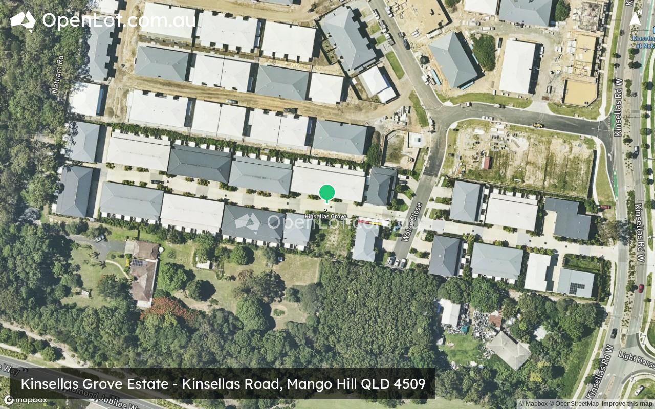 Satellite image for Kinsellas Grove Estate - Kinsellas Road, Mango Hill QLD 4509