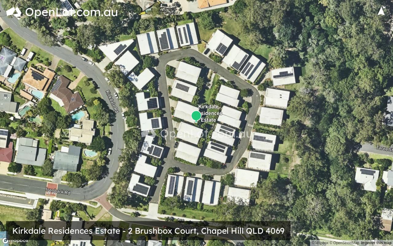 Satellite image for Kirkdale Residences Estate - 2 Brushbox Court, Chapel Hill QLD 4069