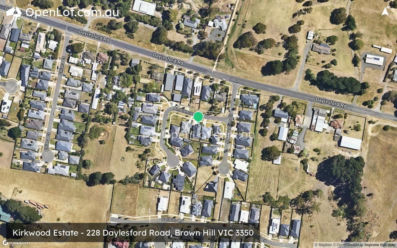 Satellite image for Kirkwood Estate - 228 Daylesford Road, Brown Hill VIC 3350