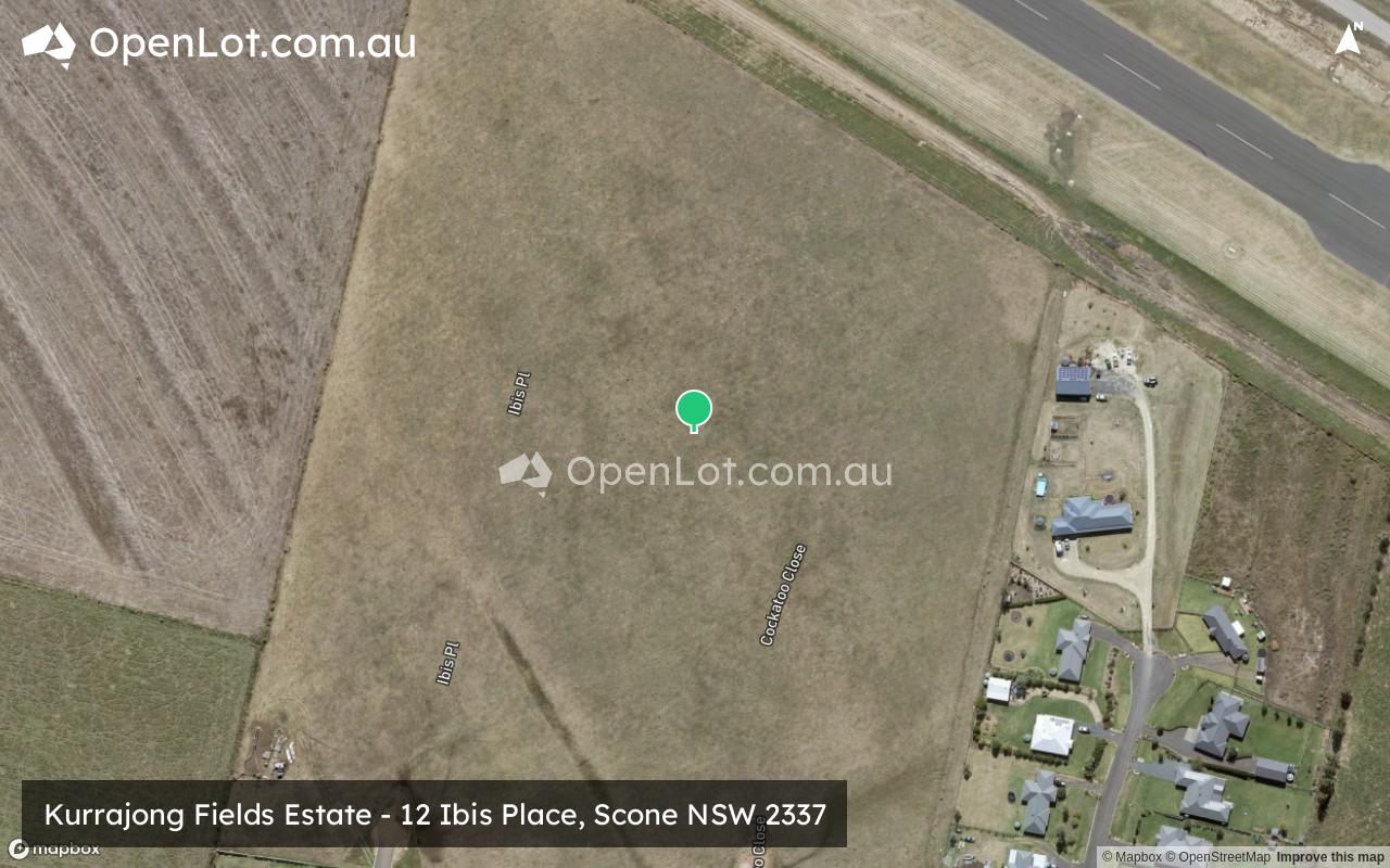 Satellite image for Kurrajong Fields Estate - 12 Ibis Place, Scone NSW 2337